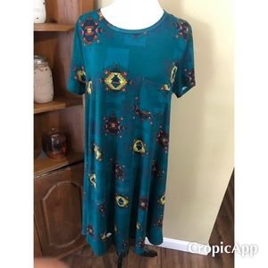 Lularoe medium Aztec teal Carly